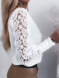 BLUSA DE ENCAJE JANESSE blanco